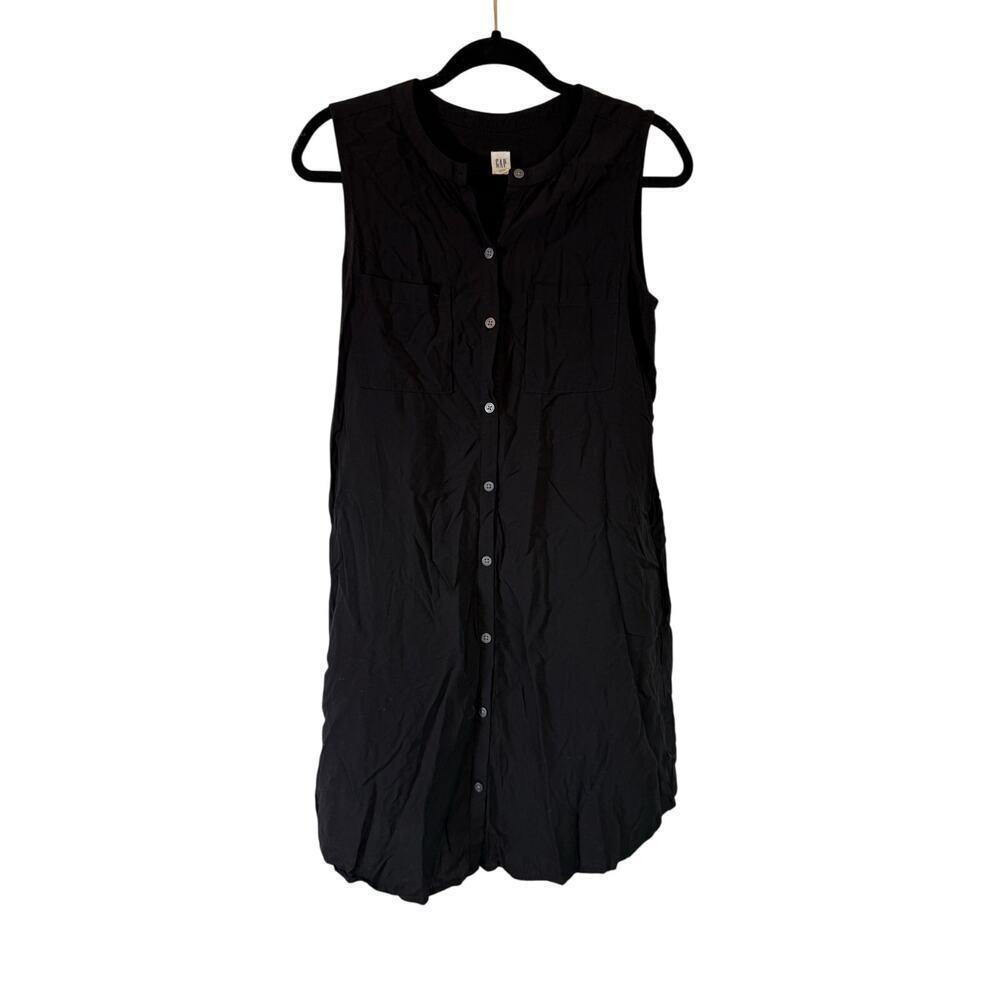 Gap black belted dress size S rayon